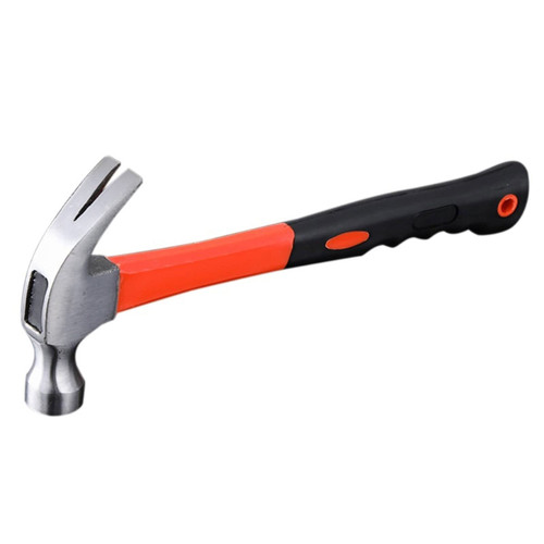 INLIMA Hammer Fiber handle claw hammer nail hammer pulling nail hammer construction hammer rubber handle claw hammer