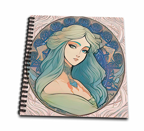 3dRose Art Nouveau Woman. Elegant Beautiful Goddess Looks at You Chic... - Drawing Books (db-376004-1) 3dRose Art Nouveau Woman. Elegant Beautiful Goddess Looks at You Chic... - Drawing Books (db-376004-1)