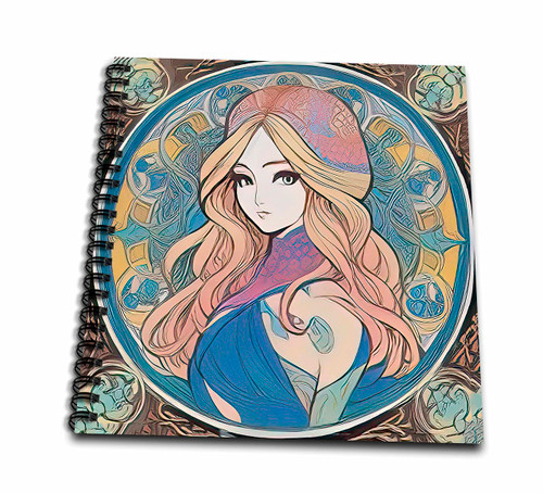 3dRose Art Nouveau Woman. Pleasant Goddess of Winter Cold and Fresh... - Drawing Books (db-376050-1) 3dRose Art Nouveau Woman. Pleasant Goddess of Winter Cold and Fresh... - Drawing Books (db-376050-1)