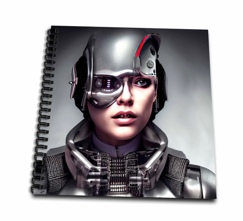 3dRose Cool Woman Cyborg in Metal Helmet. Fantasy Digital Art Gift... - Drawing Books (db-377028-1) 3dRose Cool Woman Cyborg in Metal Helmet. Fantasy Digital Art Gift... - Drawing Books (db-377028-1)