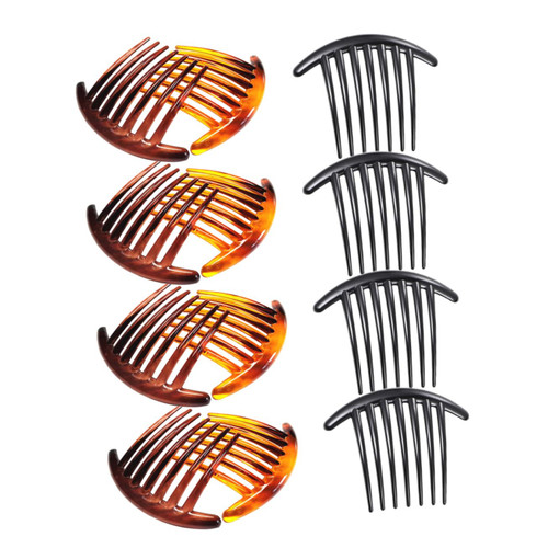 Beavorty 48 Pcs Seven- Comb Hair Combs for Women Accessories Hairdressing Decorative Comb Side Combs for Fine Hair French Side Hair Combs French Hair Pin Bun Miss Girl