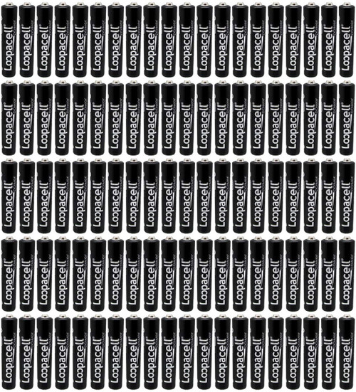 LOOPACELL Pack of 100 E96 AAAA Alkaline Batteries