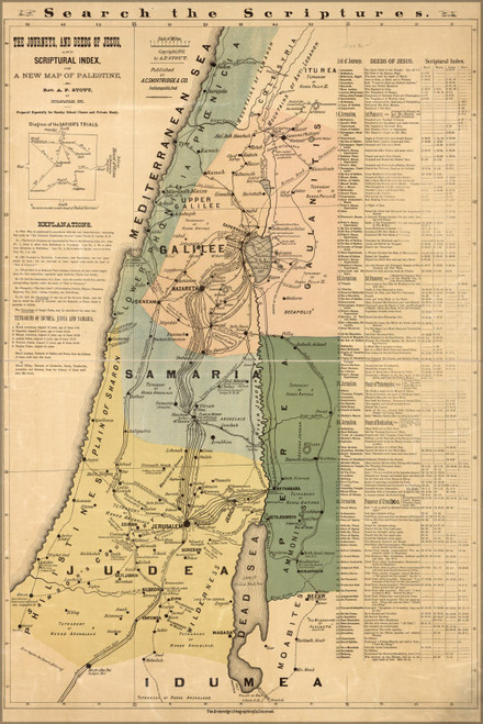 History Galore 24"x36" Gallery Poster, bible Map of jesus in israel Palestine 1881 History Galore 24"x36" Gallery Poster, bible Map of jesus in israel Palestine 1881