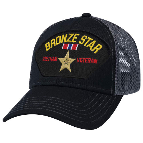 Military Productions Vietnam Veteran Bronze Star Mesh Back Cap