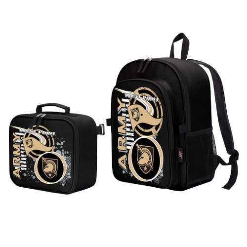 Army Black Knights "Accelerator" Backpack & Lunch Kit Set, 16" x 9.5" x 12"