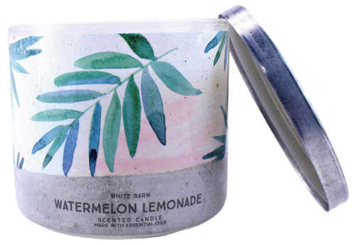 Bath & Body Works White Barn Watermelon Lemonade 2020 Edition 3 Wick Scented Candle with Essential Oils 14.5 oz / 411 g