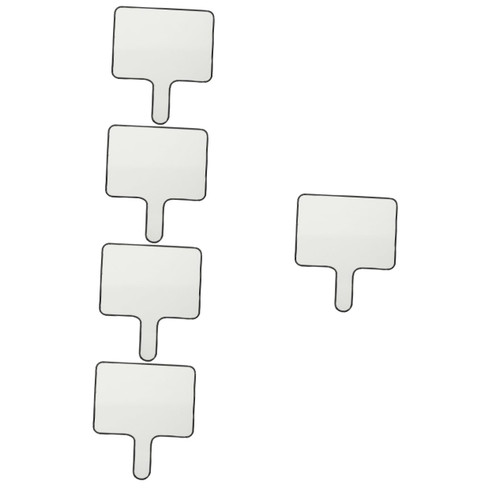 Ciieeo 5pcs Answer Board Double Sided Paddle Large Dry Erase Board White Boards Small Handheld Dry Erase Board Pocket Tool Blank Answer Paddle Both Sides Student Drawing Board Melamine