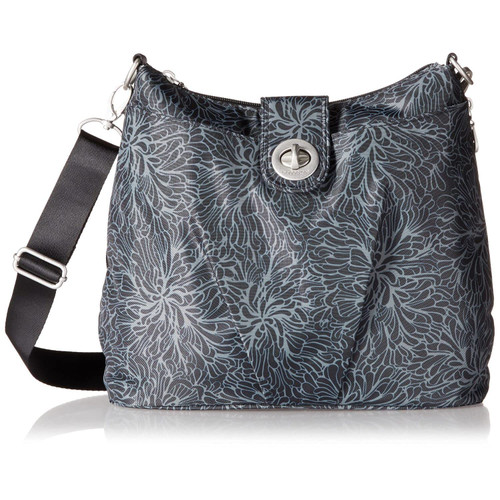 Baggallini womens Sorrento RFID Hobo Bag, Midnight Blossom, One Size US