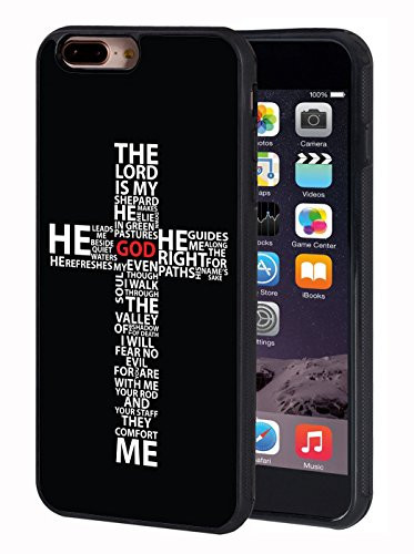 iPhone 7 Plus Case,iPhone 8 Plus Case,BWOOLL God Jesus Christ Christian Cross Design Slim Anti-Scratch Shockproof TPU Rubber Protective Cover for Apple iPhone 7 Plus/iPhone 8 Plus (5.5 inch)