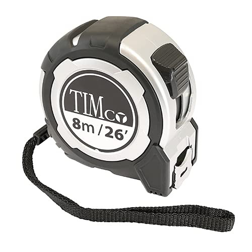 TIMco Tape Measure 8 m/26ft x 25 mm - - (Pack 1) - 8 mTAPEM