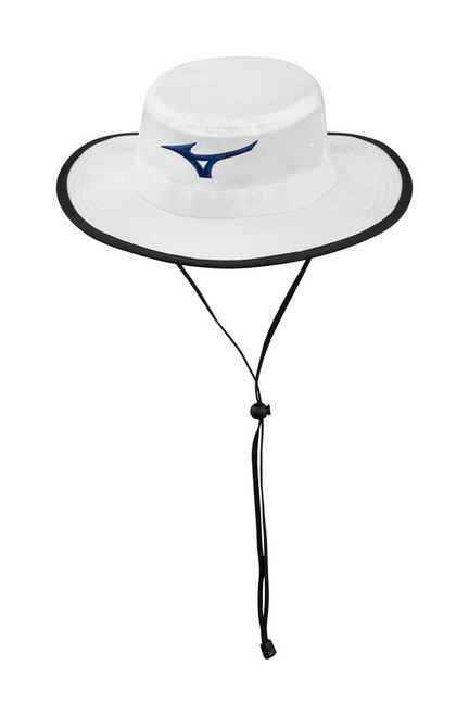 Mizuno Tour Sun Hat, White/Navy, Large