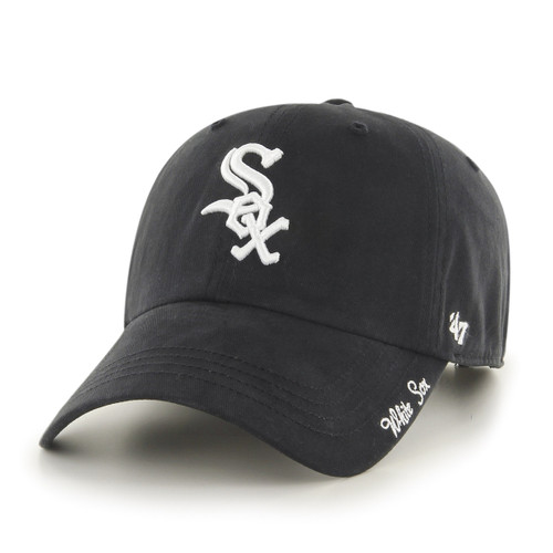 '47 MLB Chicago White Sox Women's Miata Clean Up Adjustable Hat, Black '47 MLB Chicago White Sox Women's Miata Clean Up Adjustable Hat, Black