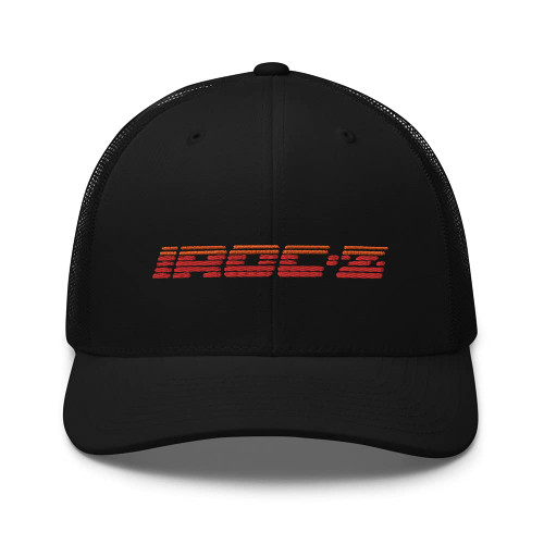 Retro 80s 90s Camaro IROC Z Trucker Hat Black