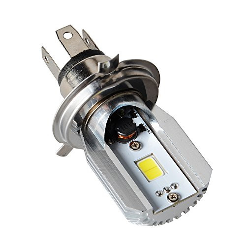 DLYMotor H4 Motorcycle LED Headlight H/L 6-80V 800lm Premium COB Chip LED Motorbike Scooter Headlamp