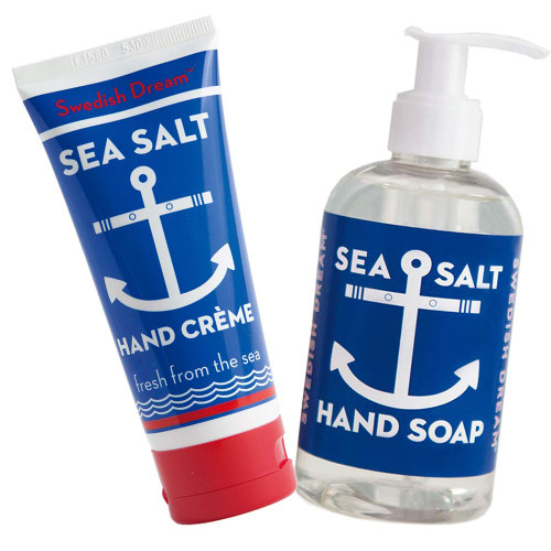 Swedish Dream Sea Salt Liquid Hand Soap with Sea Salt Hand and Body Cream Swedish Dream Sea Salt Liquid Hand Soap with Sea Salt Hand and Body Cream