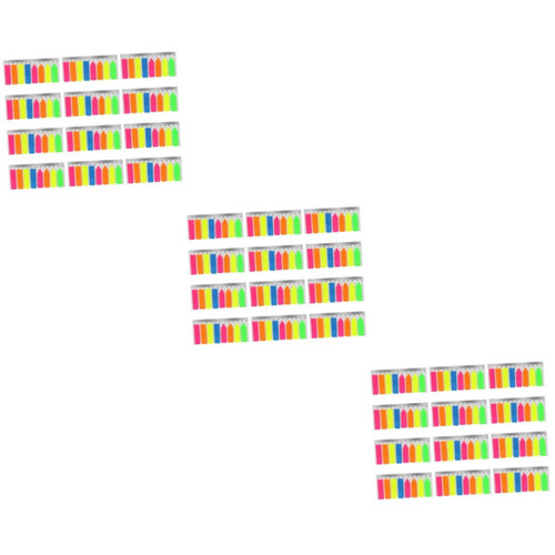 LALAFINA 2880 Pcs Sticker Labels Sticky Memo Pads Neon Signs File Flags Fluorescent Markers Page Markers Tabs Post Notes Sticky Marker Color Page Markers Tape Flags Neon Lights Fluorescence