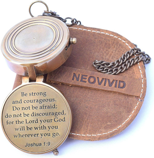 ROYAL CHOICE COLLECTION Be Strong and Courageous, Do Not Be Afraid Engraved Compass, Joshua 1 9 Engraved Gifts, Confirmation Gift Ideas, Baptism Gifts, Missionary Gifts, Birthday Gifts ROYAL CHOICE COLLECTION Be Strong and Courageous, Do Not Be Afraid Engraved Compass, Joshua 1 9 Engraved Gifts, Confirmation Gift Ideas, Baptism Gifts, Missionary Gifts, Birthday Gifts