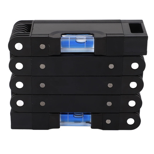 Aluminum Alloy 4 Bubble Foldable Level Ruler Multi Angle Measurement Tool for Woodworking
