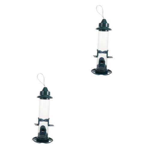 Yardwe 2pcs Hanging Bird Feeder Bird Feeder Squirrel Guard Pigeon Feeder Tray Bird Foraging Feeder Bird Feeders Garden Bird Feeder Hanging Bird Food Dispenser Water Tray Feeding Plastic
