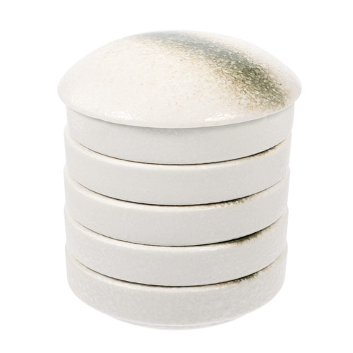 Anneome 1 Set Five Layer Palette Ceramic Watercolor Palette Artist Paint Water Cup Oil Ceramic Paint Tray Pigment Trays Porcelain Watercolor Paint Palette Child Palette Bowl Mix Ceramics