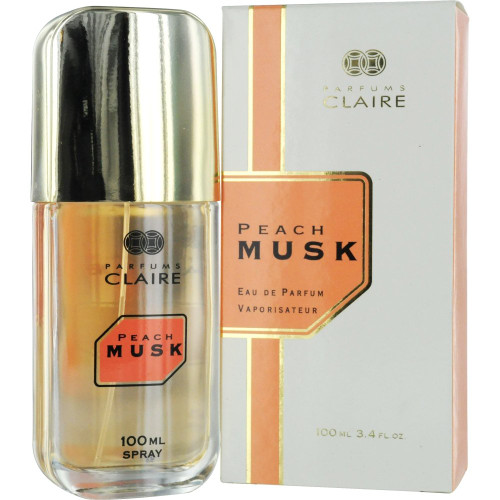 Parfums Claire Musk Eau De Parfum Spray for Women, Peach, 3.4 Ounce
