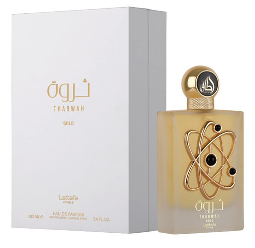 Lattafa Perfumes Tharwah Gold By Lattafa Pride Edp - Eau De Parfum 100ml(3.4 Oz) | Lavender, Bergamot Orange Blossom, Jasmine Vanilla, Vetiver, Amber
