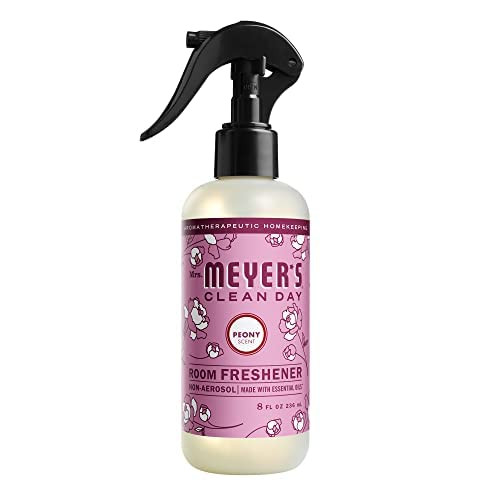 Mrs. Meyer's Clean Day Room and Air Freshener Spray, Peony, 8 Fl Oz (Pack of 6)