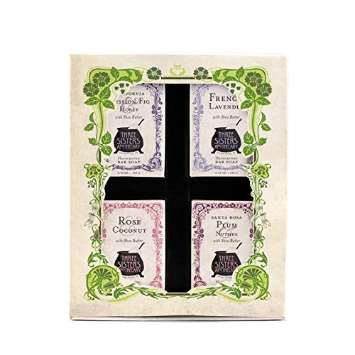 Three Sisters Apothecary Four Bar Soap Boxed Gift Set (Best Sellers) Three Sisters Apothecary Four Bar Soap Boxed Gift Set (Best Sellers)