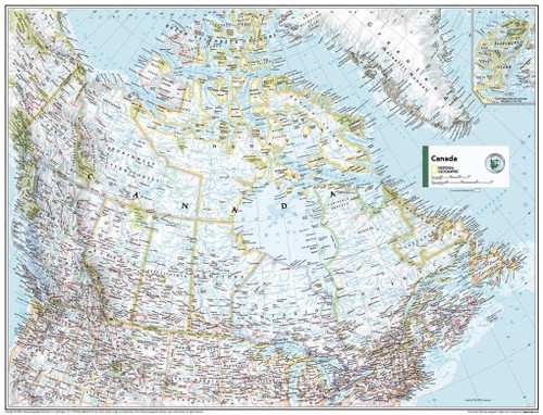 National Geographic Maps: Canada Political Wall Map - Compact - 21 x 16 inches - Art Quality Print on Polypropylene National Geographic Maps: Canada Political Wall Map - Compact - 21 x 16 inches - Art Quality Print on Polypropylene