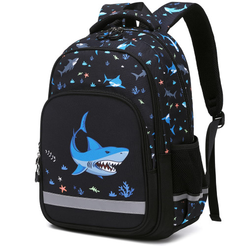 Kouxunt School Backpack for Girls Boys Teens, Kids Elementary Middle School Bag Bookbag (Shark) Kouxunt School Backpack for Girls Boys Teens, Kids Elementary Middle School Bag Bookbag (Shark)