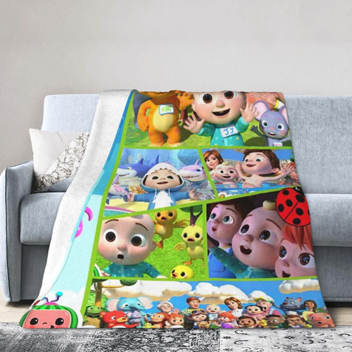 Kawaii Blanket Cute Cartoon Blanket Ultra Soft Blankets Flannel Throw Blanket for Bed Couch Living Room 60"X50"