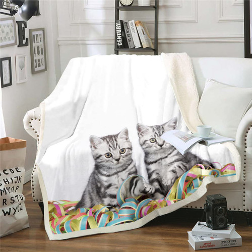 Feelyou Cute Cat Fleece Throw Blanket Pet Cats Sherpa Blanket for Kids Boys Girls Kawaii Kitten Plush Blanket Sherpa BlanketD Animal Printed Fuzzy Blanket for Sofa Bed Couch Cover,Throw 50x60 Inches Feelyou Cute Cat Fleece Throw Blanket Pet Cats Sherpa Blanket for Kids Boys Girls Kawaii Kitten Plush Blanket Sherpa BlanketD Animal Printed Fuzzy Blanket for Sofa Bed Couch Cover,Throw 50x60 Inches