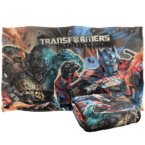 Transformers: Rise of The Beasts Blanket, 36"x58" Optimus Prime Primal Mural Silky Touch Super Soft Throw Blanket Transformers: Rise of The Beasts Blanket, 36"x58" Optimus Prime Primal Mural Silky Touch Super Soft Throw Blanket