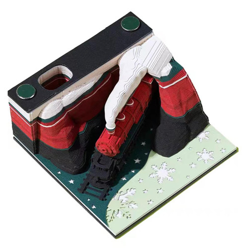 3D Sticky Notes,Christmas Train Notepad Non-Sticky Notes,Creative 3D Note Pad Paper Art,Carving Art Notepad DIY Artsy Pads Craft Gift,3D Memo Pad,3D Notepad for Home Office Desk Decor 3D Sticky Notes,Christmas Train Notepad Non-Sticky Notes,Creative 3D Note Pad Paper Art,Carving Art Notepad DIY Artsy Pads Craft Gift,3D Memo Pad,3D Notepad for Home Office Desk Decor