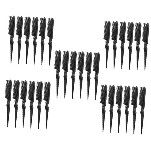 Balacoo 30 pcs curling comb grooming combs hard brush detangler comb scalp grooming comb Professional barber combs detangling comb combs for women teasing brush men suit hair abs edge Miss