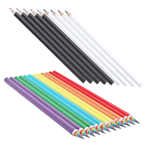 MAGICLULU 60 Pcs Colored Paper Pencils Pencil for Students Bulk Kids Gifts Charcoal Pencils Adorable Kids Pencils Drawing Writing Pencils Colour Rainbow Pencils Bulk Child Charcoal Stick Mix