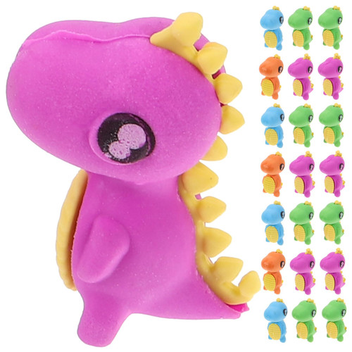 Lurrose 96 Pcs Animal Eraser Novelty Erasers Pencil Erasers Pull Apart Erasers Pink Erasers Mini Alpaca Models Pet Fun Erasers for Students Bulk Plastic Cartoon Primary School Small Eraser