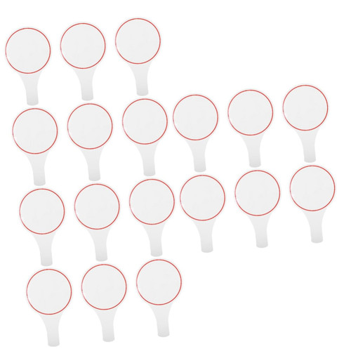 EXCEART 18 Pcs Score Board Dry Erase Answer Paddle Double Sided Handheld Whiteboard Handheld Dry Erase Paddle Dry Erase Lapboard Erasable Answer Game Board Student Blank Foam Paddle Board