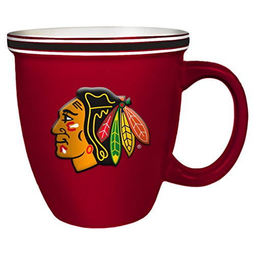 NHL Chicago Blackhawks Sculpted Bistro Mug, 15-ounce
