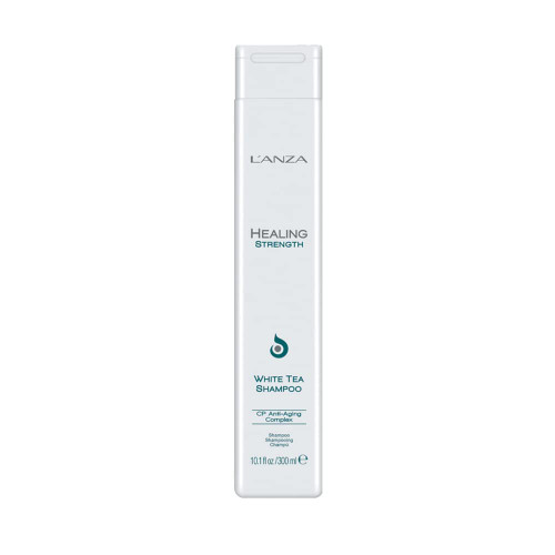 L'ANZA Healing Strength White Tea Shampoo, Strengthens, Protects and Restores Weak, Fragile, and Aged Hair, Rich with Keratin Protein, Healing Oils and Vitamin C (10.1 Fl Oz)