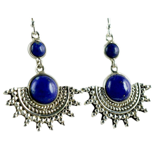 Navya Craft Lapis Lazuli 925 Sterling Silver Women Earrings, Boho Jewelry Christmas Anniversary Birthday Valentine Day Gift wife her mother sister best friend Navya Craft Lapis Lazuli 925 Sterling Silver Women Earrings, Boho Jewelry Christmas Anniversary Birthday Valentine Day Gift wife her mother sister best friend