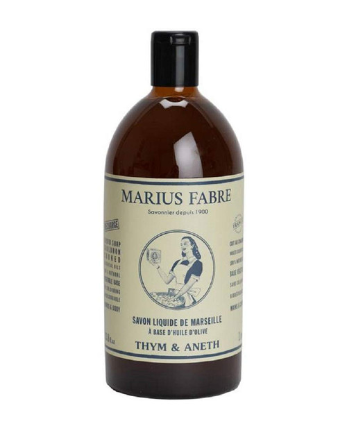 Marius Fabre Marseille Liquid Soap Thyme and Dill 1L Marius Fabre Marseille Liquid Soap Thyme and Dill 1L