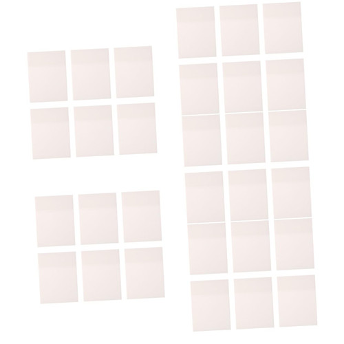 MAGICLULU 30 Pcs Clear Memo Note Clear Sticky Tabs Clear Notes Computer Plan Sticky Memo Adhesive Memo Sticker Clear Note Pads Sticky Memo Pad Tearable Refill Student The Pet