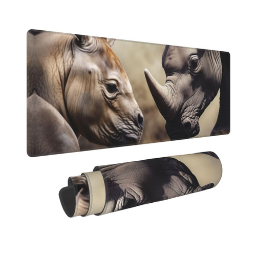 Animals Print Large Mouse Pad Non-Slip Desk Pad Protector Computer Keyboard Pad for Office Home