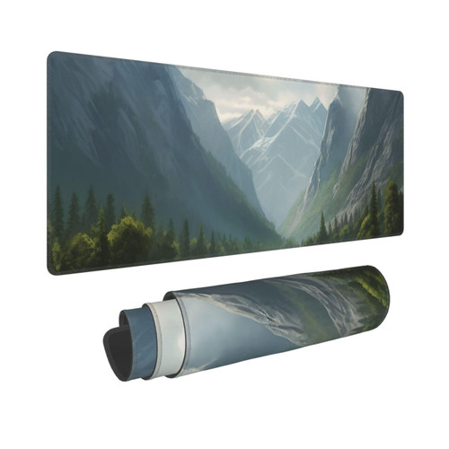 Valley Print Large Mouse Pad Non-Slip Desk Pad Protector Computer Keyboard Pad for Office Home