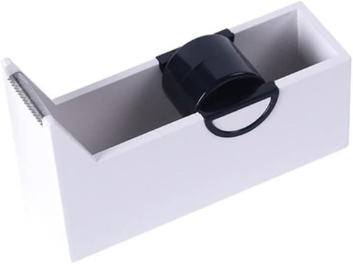 VducK Duty Tape Dispenser Plastic Adhesive Roller Tape Holder Eyelashes Extension Tape Dispenser Tape Cutter Manual Adhesive Roll Holder Cutting Tape (Color : Bianco)