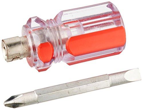 Uxcell Nonslip Handle Phillips Screwdriver Sets (3 Piece), 6mm, Clear/Red
