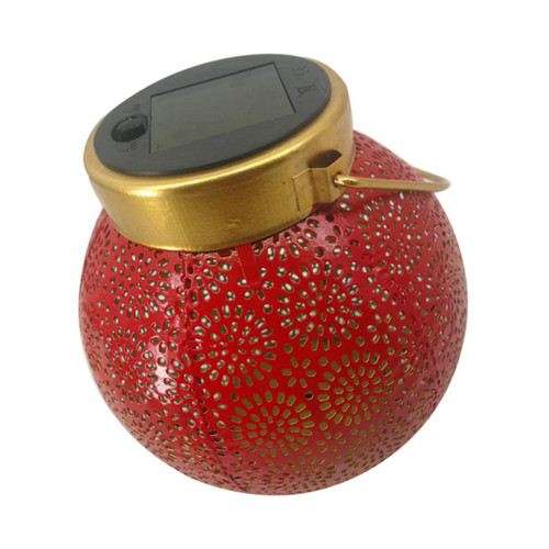 Uonlytech Solar Lantern Lawn Outdoor Hanging Lamp Solar Garden Lantern Solar Powered Lantern Solar Light Pendant Out Door Decor Led Decor Solar Hanging Light China Hollow Out Wrought Iron
