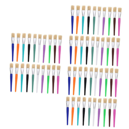 Operitacx 60 Pcs Children's Graffiti Brush Wall Paint Paintbrush Holder Craft Brushes Flat Brush Bristle Oil Brush Children s Paintbrush Kids Tools Bristle Hair Natural Student Bristle Brush Operitacx 60 Pcs Children's Graffiti Brush Wall Paint Paintbrush Holder Craft Brushes Flat Brush Bristle Oil Brush Children s Paintbrush Kids Tools Bristle Hair Natural Student Bristle Brush