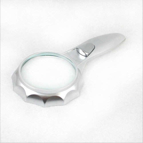 KNOXC Magnifiers,Handheld Glass Magnifier with 6 Led Lights 4X Hd Lens Eye Protection Old Man Reading Illuminated Magnifying Glass